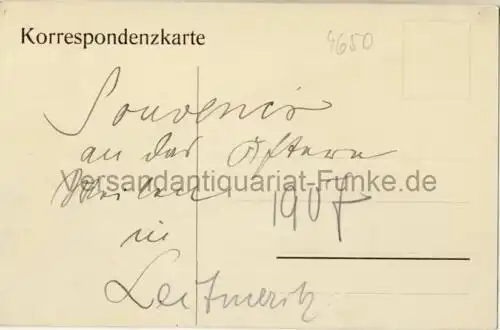 Leitmeritz - Stadtplatz
 Ansichtskarte / Postkarte, Motiv aus Böhmen, heute Litomerice in Tschechien, Verlagsnummer 1164, unbenutzt, aber mit privaten Notizen vom März 1907. 