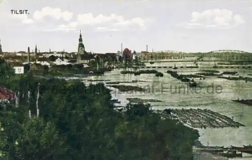 Tilsit
 Ansichtskarte / Postkarte, Motiv aus Ostpreußen, heute Sowetsk (auch als Sowjetsk transkribiert), ist eine Stadt in der russischen Oblast Kaliningrad, Verlagsnummer 54, unbenutzt. 