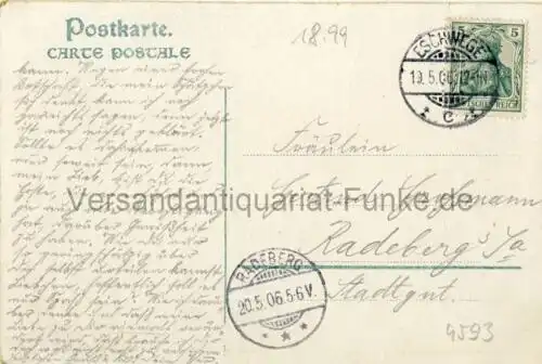 Gruss aus Bad Sooden a. Werra / Kurhalle
 Ansichtskarte / Postkarte, Motiv aus Bad Sooden-Allendorf / Hessen, benutzt 19.5.1906 Eschwege. 