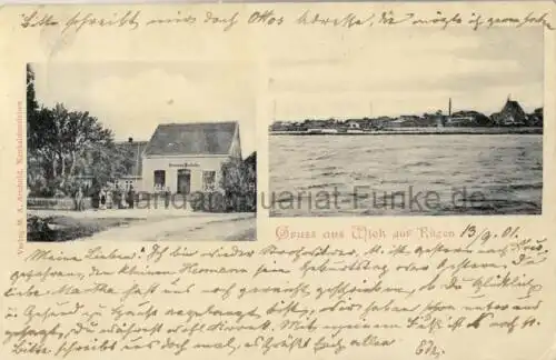 Ladengeschäft von Hermann Biesahn
 Ansichtskarte / Postkarte, Motiv aus Mecklenburg-Vorpommern, benutzt 13.10.1901 Biesahn ? (ohne Gewähr, könnte auch Piesahn oder Pielahn, Bielahn sein). 