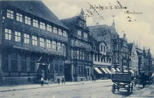 Hameln a. W. - Osterstrasse
 Ansichtskarte / Postkarte, Motiv aus Niedersachsen, Verlagsnummer Duplex 25572, unbenutzt, aber private Notiz datiert. 