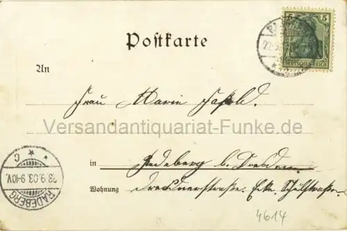 Gruss aus Förstel
 Ansichtskarte / Postkarte, Motiv aus Rittergut Förstel in Langenberg / Erzgebirge / Sachsen, benutzt 22.9.1903 Radeberg. 