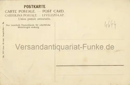 Gruß v. d. Haidemühle b. Langebrück
 Ansichtskarte / Postkarte, Motiv bei Dresden / Dresdner Heide / Sachsen, Verlagsnummer 205, unbenutzt, aber mit privater Notiz vom März 1907. 