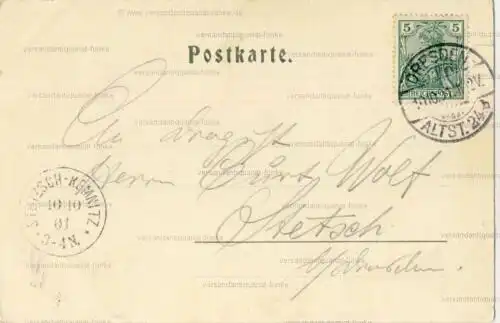 Weißer Hirsch - Partie aus dem Stechgrund
 Ansichtskarte / Postkarte, Motiv aus Dresden / Sachsen, Verlagsnummer 930, benutzt 10.10.1901. 