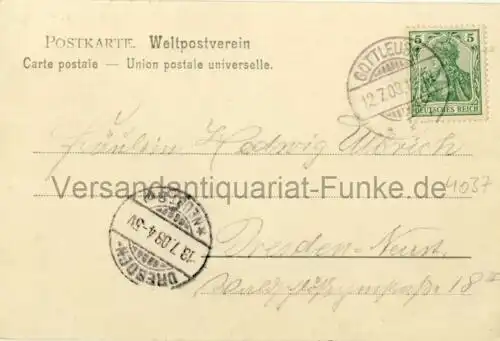 Bad Gottleuba
 Ansichtskarte / Postkarte, Motiv aus Sachsen, Verlagsnummer 2152, benutzt 12.7.1903. 