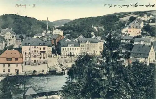 Sebnitz
 Ansichtskarte / Postkarte, Motiv aus Sachsen / Sächsische Schweiz, Verlagsnummer 238, benutzt 4.5.1912 Sebnitz. 