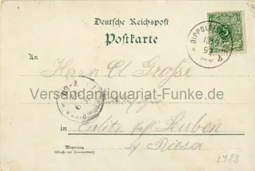 Gruss aus Frauenstein
 Ansichtskarte / Postkarte, Motiv aus Sachsen, Druck bei Mehner & Maas in Leipzig Nr. 479, benutzt 13.9.1899. 