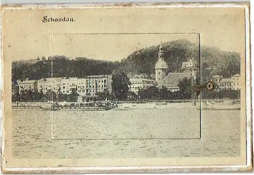 Schandau
 Ansichtskarte / Postkarte, Motiv aus Sachsen, Patentnummer 138747, unbenutzt, Postkarte mit Leporello-Album (12 aneinanderhängende Bilder) - Karte ist mit 3 mm aussergewöhnlich dick. 