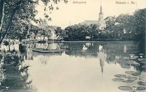 Pulsnitz - Schlossteich
 Ansichtskarte / Postkarte, Motiv aus Sachsen, Verlagsnummer 2357, unbenutzt. 