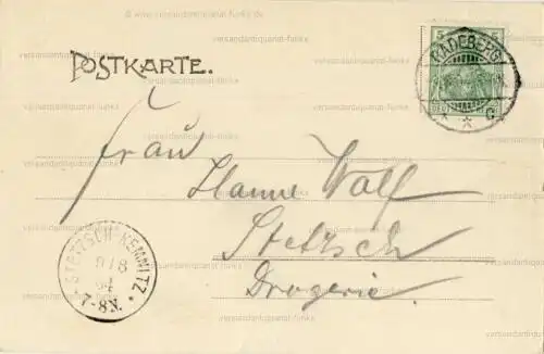 Gruss aus Radeberg i. S
 Ansichtskarte / Postkarte, Motiv aus Sachsen, Verlagsnummer 81670, benutzt 9.8.1904. 