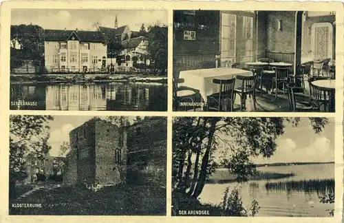 Hotel und Restaurant Seeterrasse Arendsee Altmark
 Ansichtskarte / Postkarte, Motiv aus Sachsen-Anhalt, Verlagsnummer 0829, benutzt 14.7.1934. 