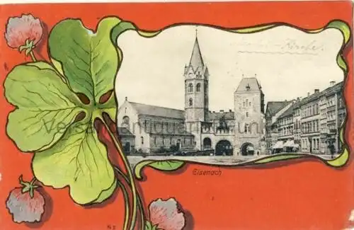 Eisenach
 Ansichtskarte / Postkarte, Motiv aus Thüringen, benutzt Eisenach 15.09.1905, Lichtdruck. 