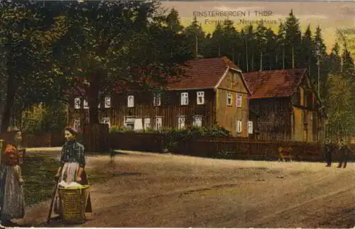 Finsterbergen - Forsthaus "Neues Haus"
 Ansichtskarte / Postkarte, Motiv aus Thüringen, unbenutzt mit privater Notiz 11.7.1921. 