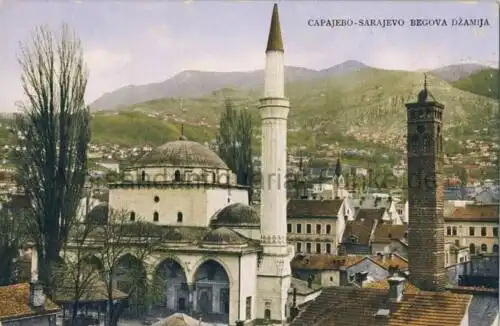 Sarajevo / Sapajebo - Begova Džamija (Gazi-Husrev-Beg-Moschee)
 Ansichtskarte / Postkarte, Motiv aus Bosnien-Herzegowina, Verlagsnummer No. 119, benutzt benutzt 12.9.1930. 