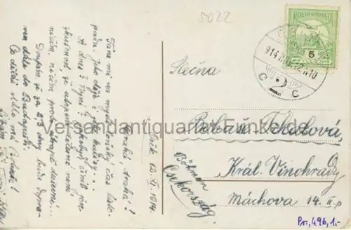 Essegg - Osijek
 Ansichtskarte / Postkarte, Motiv aus Eszék / Slawonien Slavonija / Kroatien Hrvatska, 12.11.1914 Osijek, Chromolitho. 