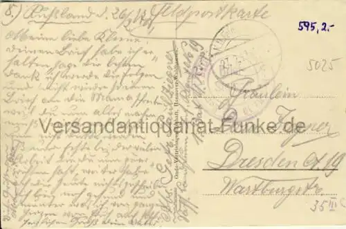 Auf dem Wochenmarkt
 Ansichtskarte / Postkarte, Motiv aus Russland, benutzt Feldpost 1. Komp. 1. Bataillon Sächs. Landsturm Inf.-Rgt. Nr. 19 am 27.2.1917 irgendwo in Russland. 