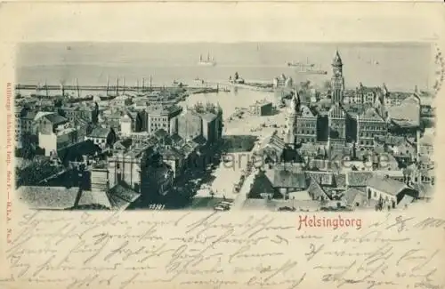 Helsingborg
 Ansichtskarte / Postkarte, Motiv aus Schweden / Sverige, Verlagsnummer No. 3, benutzt Helsingborg August 1900 (alle Briefmarken abgelöst, Stempel dadurch wertlos, Helsingborg ist zu...