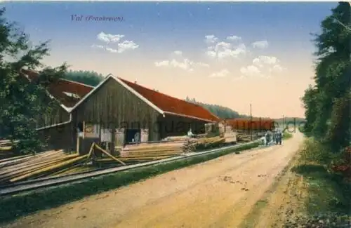 Val (Sägewerk / Scierie)
 Ansichtskarte / Postkarte, Motiv aus Val-et-Châtillon im Département Meurthe-et-Moselle in der Region Lothringen / Frankreich, Verlagsnummer L. 61b 29673, unbenutzt, Chromolitho. 