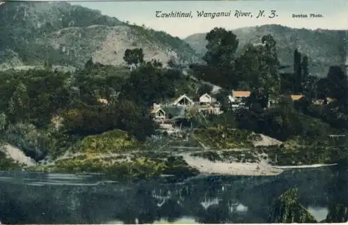 Tawhitinui, Wanganui River
 Ansichtskarte / Postkarte, Motiv aus Neuseeland, Verlagsnummer N. Z. 230, unbenutzt, printed in Saxony, Photograph Denton. 