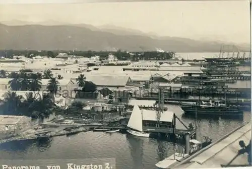 Panorama von Kingston 2
 Ansichtskarte / Postkarte, Motiv aus Kingston Town / Jamaica / Karibik / Mittelamerika, unbenutzt, Foto in Postkartengröße, aber rückseitig gänzlich ohne.. 