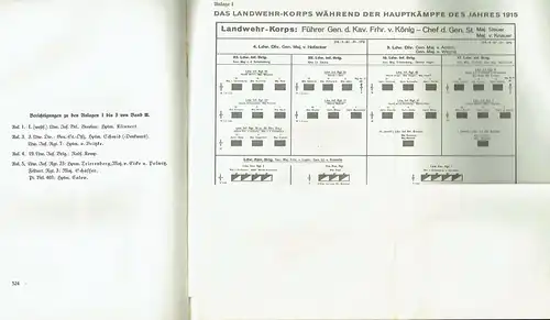 Generaloberst Wilhelm Heye: Geschichte des Landwehrkorps im Weltkriege 1914/1918
 Band 2: Das Landwehrkorps in den Kriegsjahren 1915 bis 1918 unter Einschluß der Landwehr-Division Bredow (Nr. 18). 