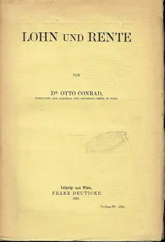 Otto Conrad: Lohn und Rente. 