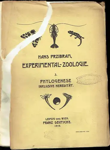 Experimental-Zoologie 3 Bänd 1907
 Eine Zusammenfassung der durch Versuche ermittelten Gesetzmäßigkeiten tierischer Formen und Verrichtungen. 