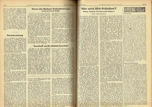 Südwestdeutsche Union
 Halbmonatszeitschrift der Christlich-Demokratischen Union Badens. 