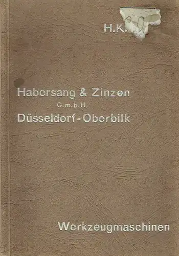 Katalog Werkzeugmaschinen. 