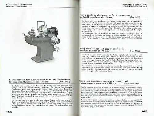 Katalog Werkzeugmaschinen
 H. K. 110. 