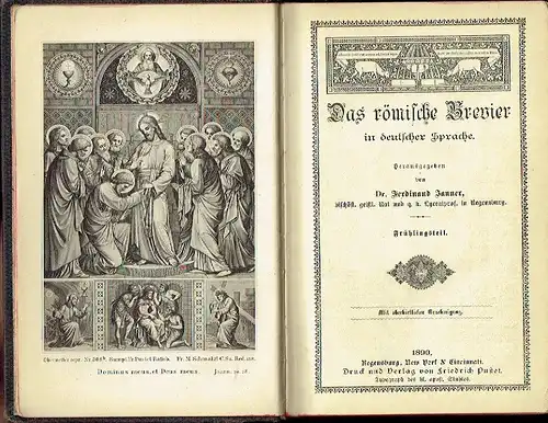 Dr. Ferdinand Janner: Das römische Brevier in deutscher Sprache. 