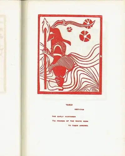 Poems from the Japanese
 Mandrill Press, Volume One. 
