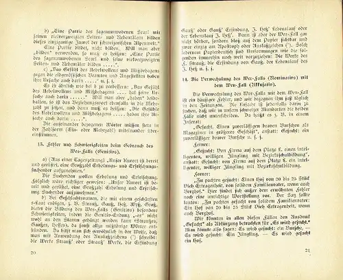 Friedrich Meyer: Eine Sammlung und Besprechung von Beispielen der am meisten vorkommenden sprachlichen Verstöße
 Sprachsünden. 