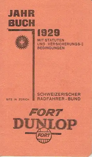 Jahrbuch 1929 mit Statuten und Versicherungensbedingungen. 