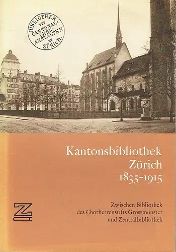 Jean-Pierre Bodmer
 Martin Germann: Kantonsbibliothek Zürich 1835-1915
 Zwischen Bibliothek des Chorherrenstifts Grossmünster und Zentralbibliothek. 