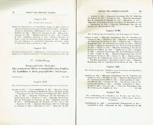 Alfred Russel Wallace: Die geographische Verbreitung der Thiere
 nebst einer Studie über die Verwandtschaften der lebenden und ausgestorbenen Faunen in Ihrer Beziehung zu den früheren Veränderungen der Erdoberfläche
 (nur !) 2. Band. 