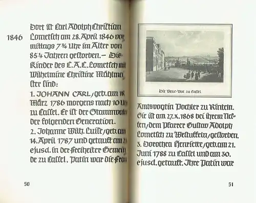 Fritz Lometsch: Chronik der Familie Lometsch 1568-1984
 soweit sich die Stammfolge aus alten Urkunden und den Aufzeichnungen der Kirchenbücher feststellen ließ. 