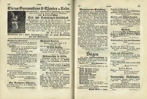 Kahla-Rodaisches Nachrichtsblatt
 mit Beiträgen zur Belehrung und Unterhaltung
 Neue Folge: 19. Jahrgang, das ist der 52. Gesamtjahrgang. 