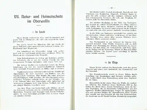Prof. Dr. Marietan: Natur- und Heimatschutz im Wallis
 Elementarunterricht. 