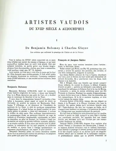 E. Manganel: Artistes Vaudois
 du XVIIIe siècle à aujourd'hui. 