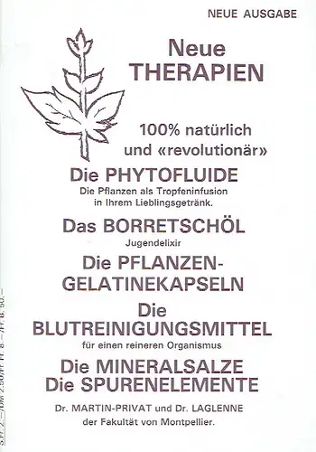 Dr. Martin-Privat
 Dr. Laglenne: Neue Therapien
 Neue Ausgabe. 