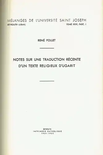 Konvolut von 14 Abhandlungen über Archäologie, Religion und Geschichte des Libanon und Syrien. 