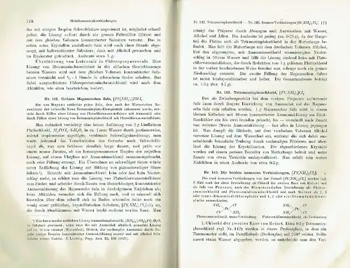 Heinrich Biltz
 Wilhelm Biltz: Übungsbeispiele aus der unorganischen Experimentalchemie. 