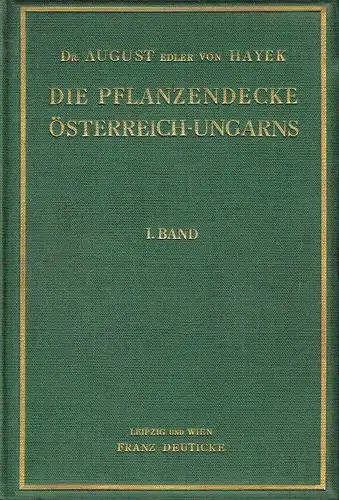 Die Pflanzendecke Österreich-Ungarns
 Auf Grund fremder und eigener Forschungen geschildert
 Band 1 (nicht mehr erschienen). 