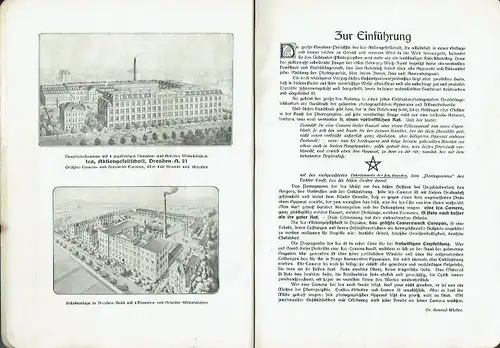 Illustrierte Preisliste über photographische Apparate und Bedarfsartikel. 