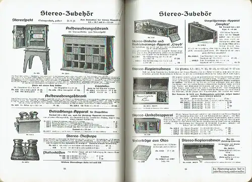 Illustrierte Preisliste über photographische Apparate und Bedarfsartikel. 