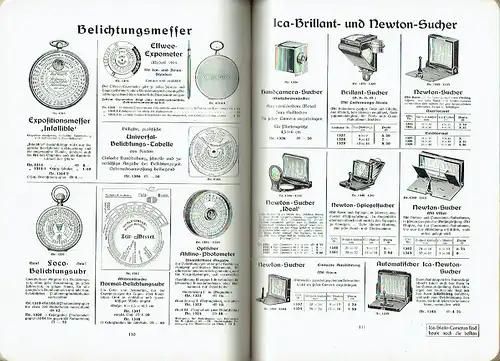 Illustrierte Preisliste über photographische Apparate und Bedarfsartikel. 