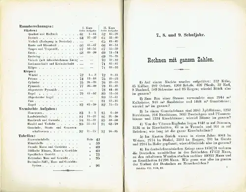 J. Stöcklin: Rechenbuch für schweizerische Volksschulen
 7., 8. und 9. Schuljahr. 