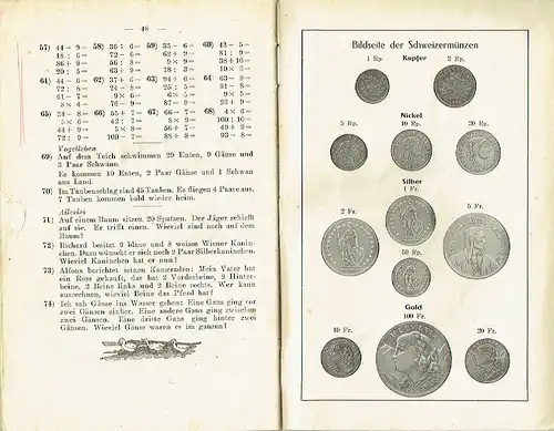 Justus Stöcklin: 2. Schuljahr
 Sachrechnen für schweizerische Volksschulen. 