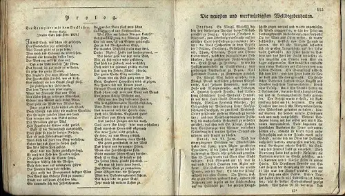 Der Sächsische Trompeter
 Eine Monatsschrift der neuesten und merkwürdigsten Weltbegebenheiten, nebst einem Anhange zur Belehrung und Unterhaltung
 vom Jahrgang 1830 die Monatsausgaben Januar bis September.. 